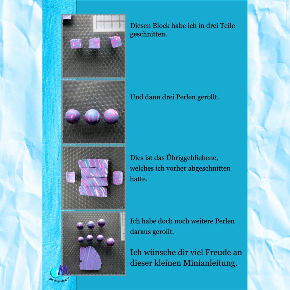 PDF Mini Workbook Extruder Cane  auch für Anfänger Perlen-basteln mit Modelliermasse Bild 4