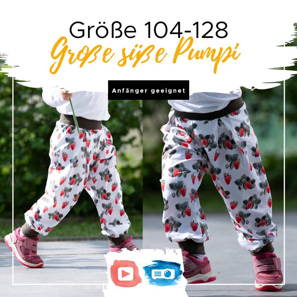 Schnittmuster große Süße Pumpi Bild 1