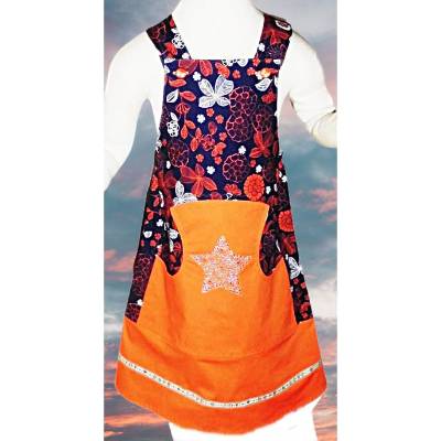Kleid Glitzer Trägerkleid Gr. 122/128
