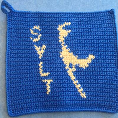 DIY-Häkelanleitung Topflappen "Sylt" – Nordsee-Design für Deine Küche