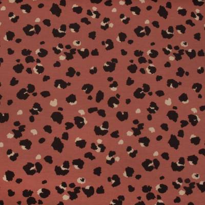 Jersey Bambusjersey Stoff "Leopardenmuster" Animalprint Leo - antik pink 