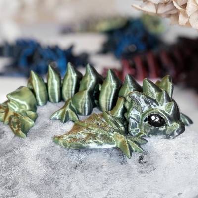 Beweglicher kleiner Drache | Fidget Toy | Anti-Stress-Spielzeug | Sensorik Spielzeug | Autismus | Therapie Spielzeug