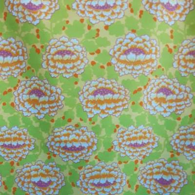 Kaffe Fasset Stoff "Frilly"", grün-bunt, 110 cm breit, Meterware, Preis pro 0,5 lfdm