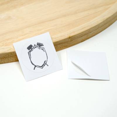 24 runde Aufkleber Ruhrpott Wappen | Pott Sticker mit handgeschnitztem Stempel