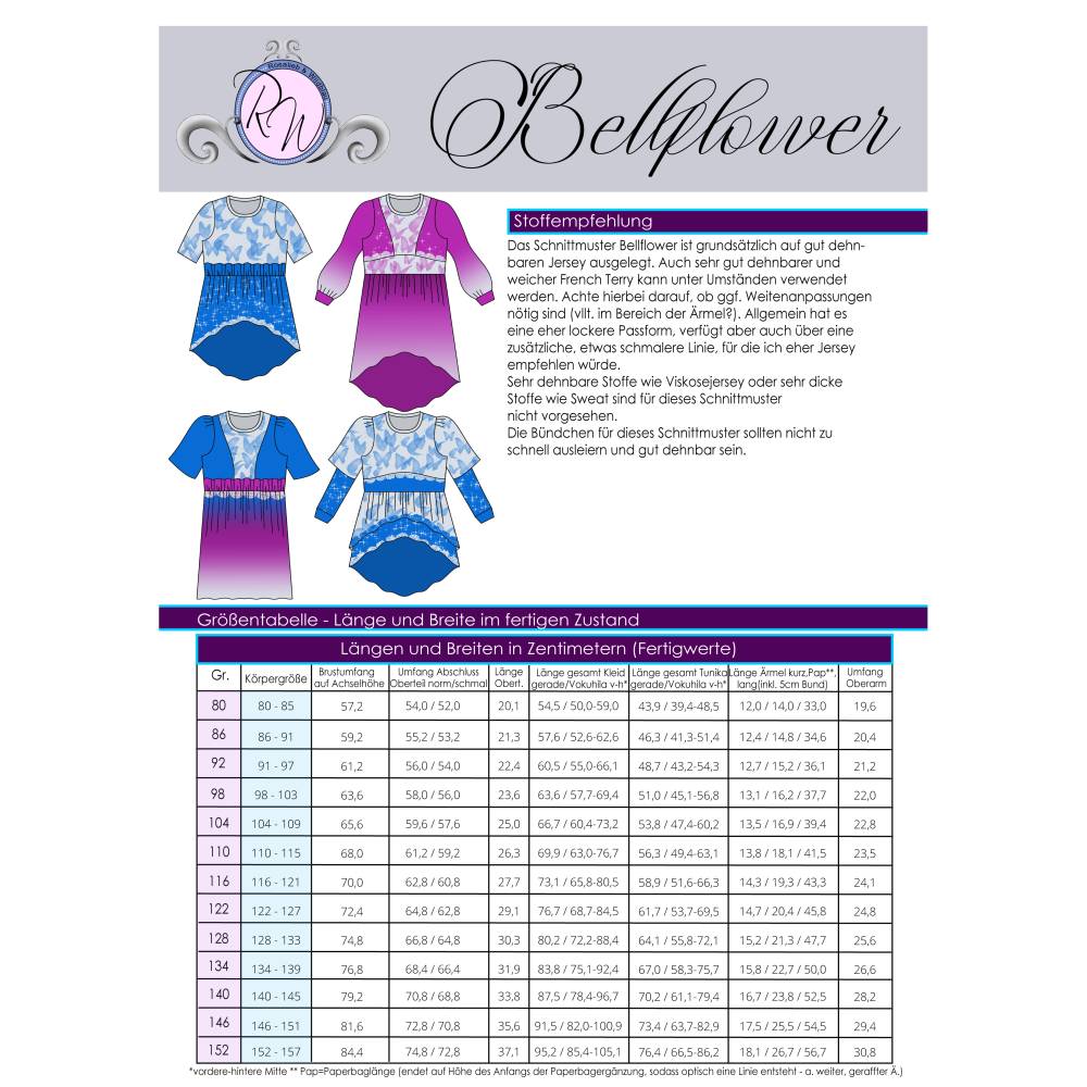 Ebook Bellflower Gr. 80 bis 152 Bild 2