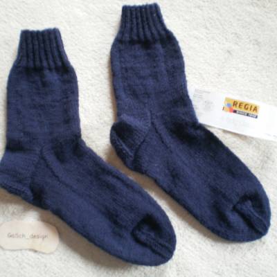 Socken für Herren, Größe 41 / 42, dunkelblau