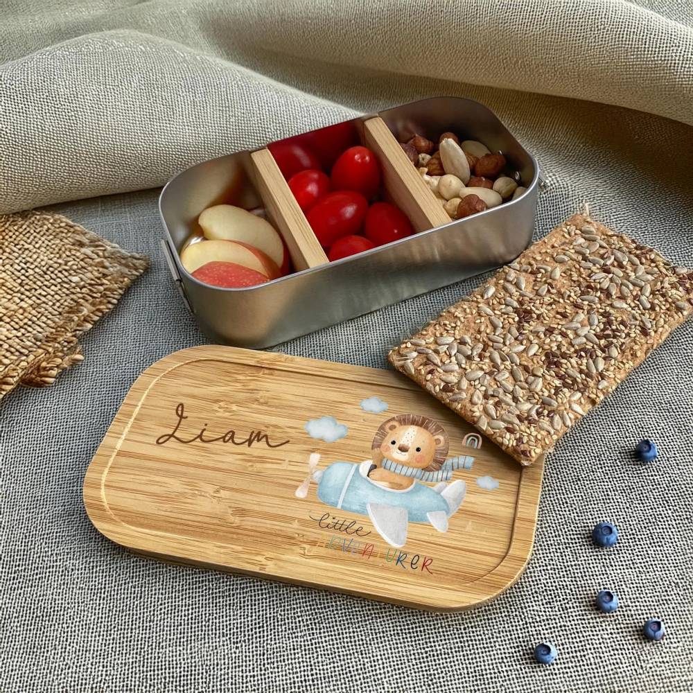 Brotdose personalisiert | Kindergarten | Einschulung | Brotdose für Kinder | Edelstahl | Vesperdose | Lunchbox