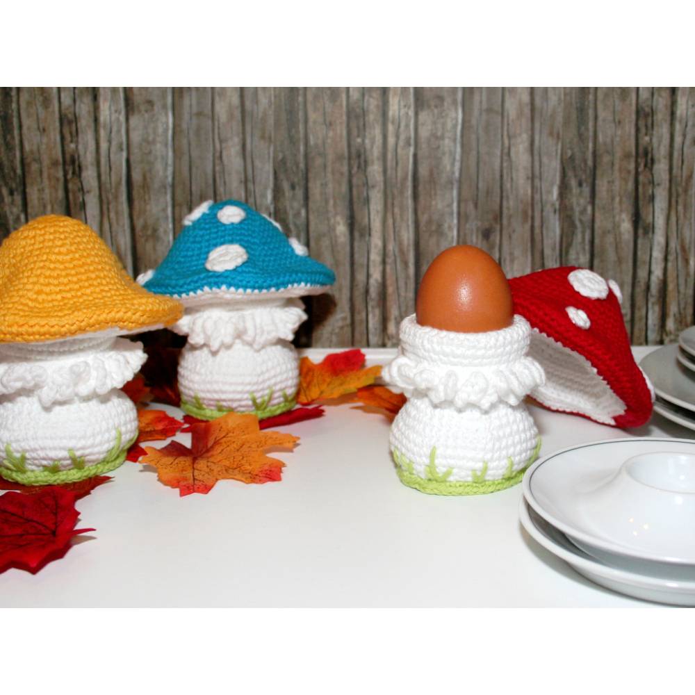 Eierwärmer - Pilz - Häkelanleitung Bild 2
