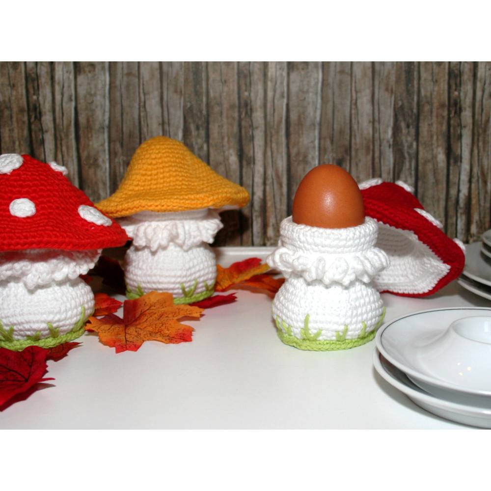 Eierwärmer - Pilz - Häkelanleitung Bild 6