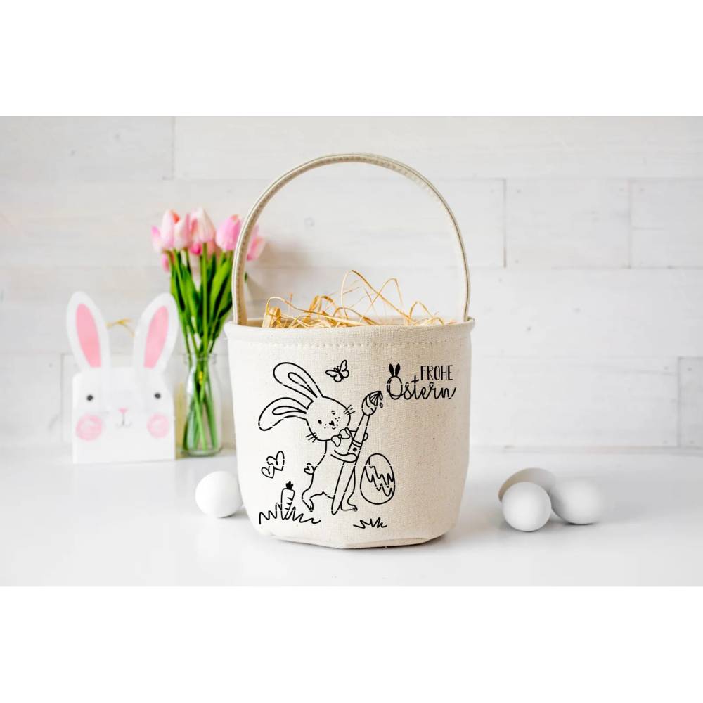 Plotterdatei Ostern, Frohe Ostern, Laserdatei Ostern, Cricut, Osterhase png, Frühling PNG, Clipart Hase svg Bild 4