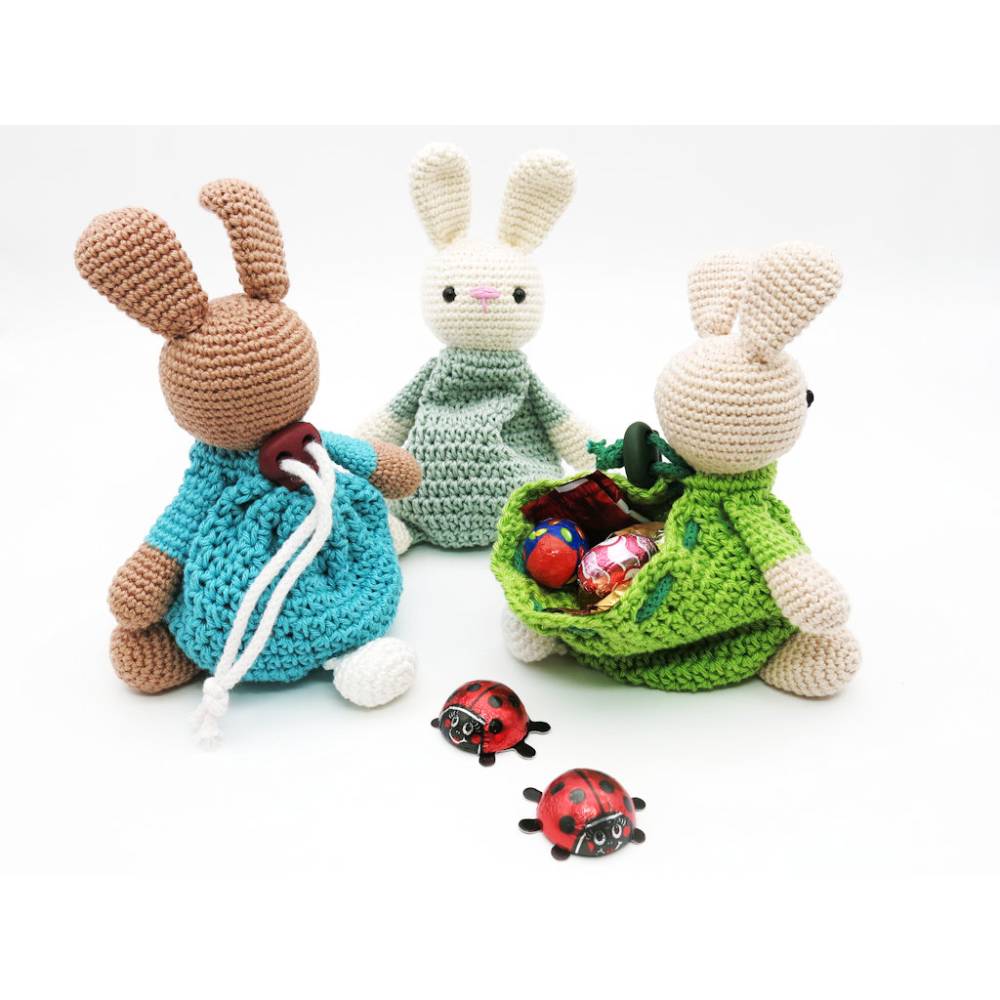 Zugbeutel Häschen - Häkelanleitung Bild 2