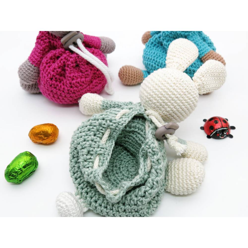 Zugbeutel Häschen - Häkelanleitung Bild 4