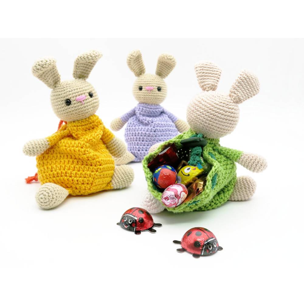 Zugbeutel Häschen - Häkelanleitung Bild 5