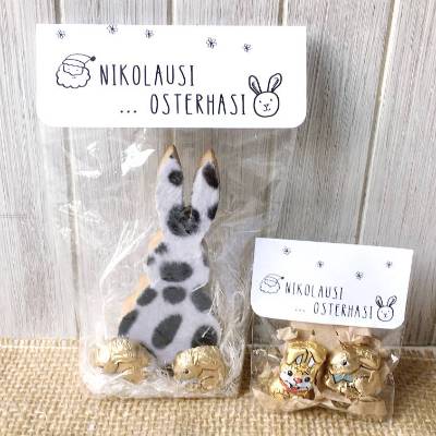 Druckvorlage Ostern Tütenverschluss  I Frohe Ostern in der Tüte I Mitbringsel I Gastgeschenk I Geschenkidee I Osterdeko