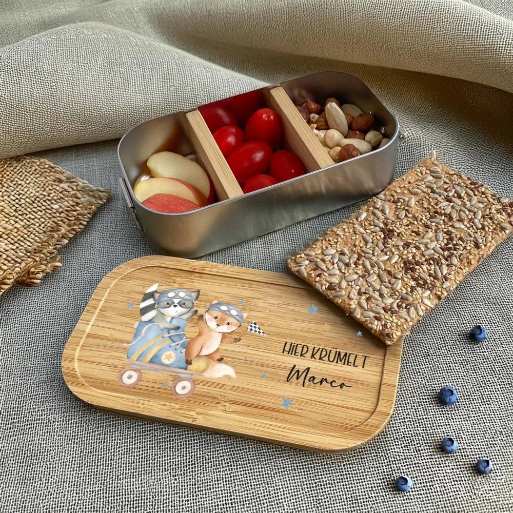 Brotdose personalisiert | Kindergarten | Einschulung | Brotdose für Kinder | Edelstahl | Vesperdose | Lunchbox
