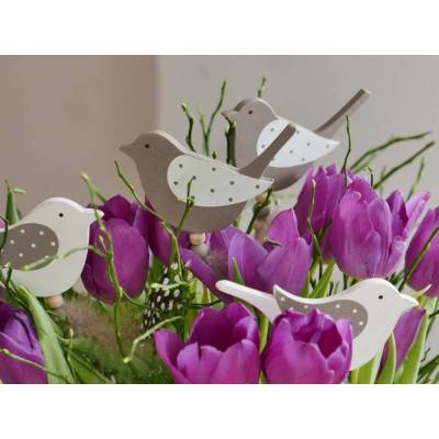 Vogel-Stecker aus Holz