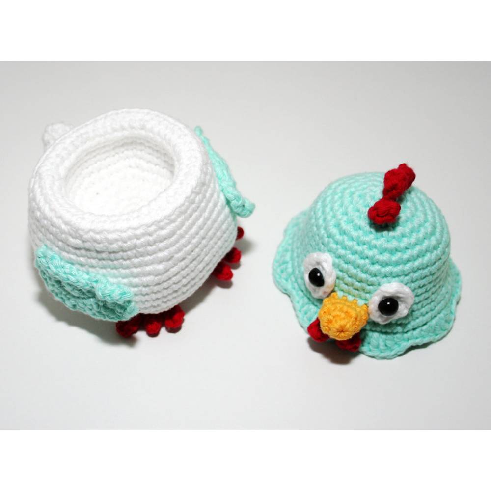 Eierwärmer - Huhn - Häkelanleitung Bild 4