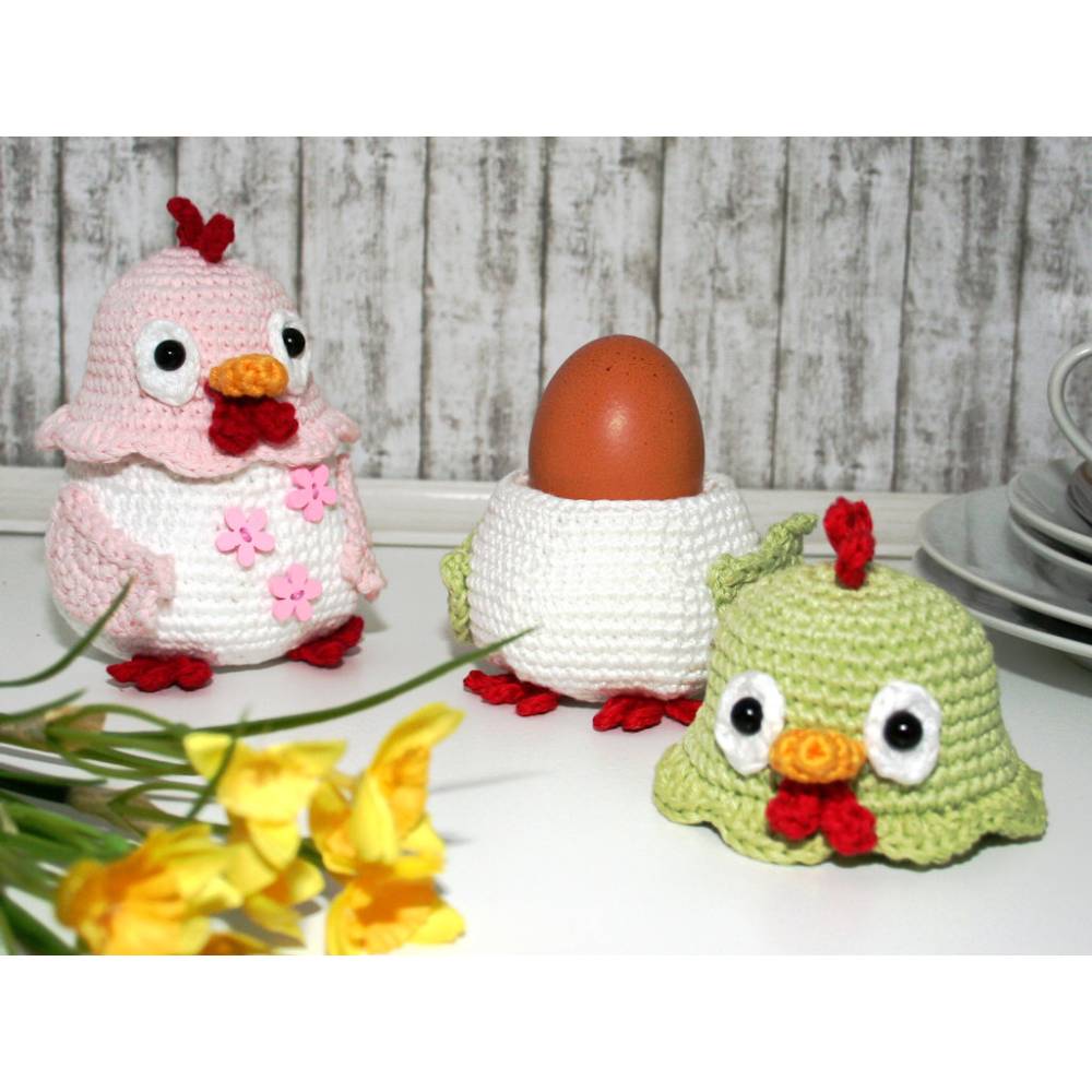 Eierwärmer - Huhn - Häkelanleitung Bild 6