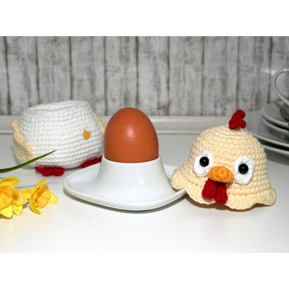Eierwärmer - Huhn - Häkelanleitung Bild 7