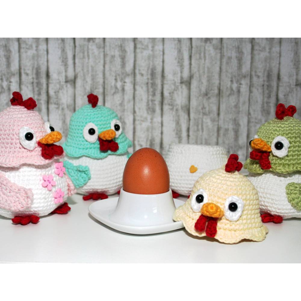 Eierwärmer - Huhn - Häkelanleitung Bild 8