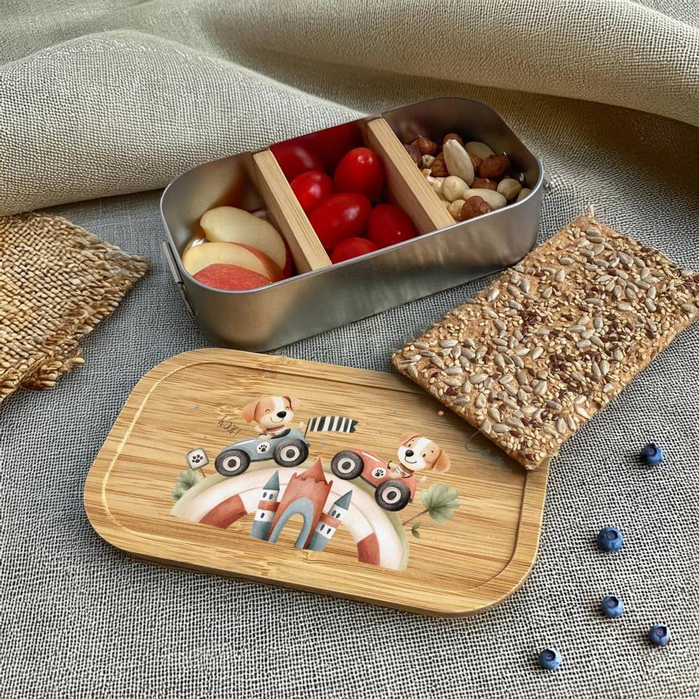 Brotdose personalisiert | Kindergarten | Einschulung | Brotdose für Kinder | Edelstahl | Vesperdose | Lunchbox