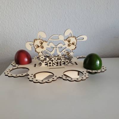 Ostereierhalter aus Holz ,Handmade, Oster-Deko,Geschenk,Mitbringsel