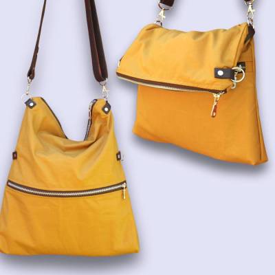 Foldover Bag Lara – Ebook mit Schnittmuster & Anleitung für vielseitige Tasche nähen