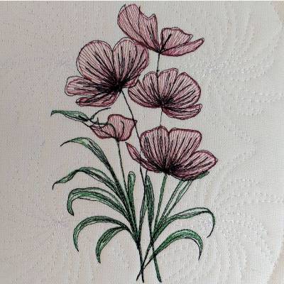 Blumenstrauß Konturen 15-16x26cm, bzw. 20x17cm JEF