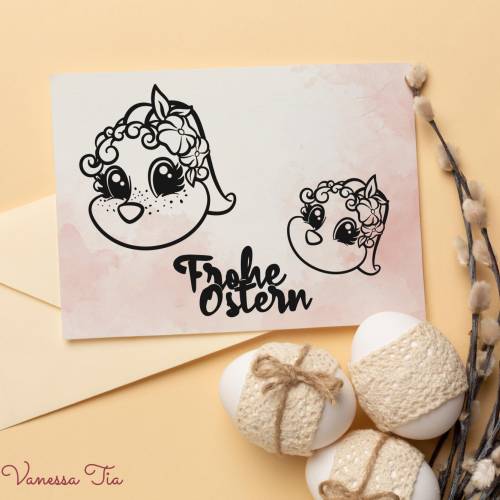 Häschen (mit Sommersprossen) Plotterdatei SVG DXF