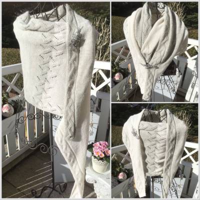 Schaltuch / Lacetuch  *SHIFTING STRANDS* aus 100% Alpaka