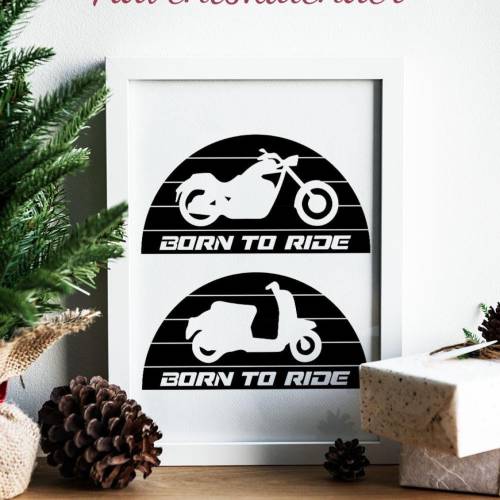Born To Ride Plotterdatei SVG DXF