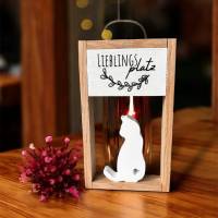Mini Holzrahmen „Lieblingsplatz“ • Der perfekte Akzent für Katzenfreunde