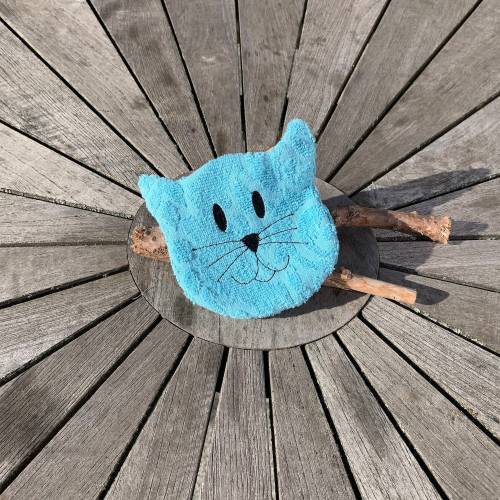SpülPad Katze Stickdatei ITH 16x26 cm Spüllappen Spültuch Waschlappen Pad
