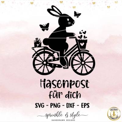 Plotterdatei Ostern, Frohe Ostern, Laserdatei Ostern, Cricut, Osterhase png, Frühling PNG, Clipart Hase svg