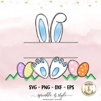 Digistamp Hase Ostern, Clipart Hase, Plotterdatei Ostern, Cricut, Osterhase, PNG Frühling, Digi stamp, Digitale Dat