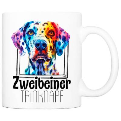 Hunde-Tasse ZWEIBEINER TRINKNAPF mit Dalmatiner┊tolle Geschenkidee für Hundebesitzer