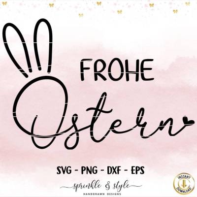Plotterdatei Ostern, Frohe Ostern, Laserdatei Ostern, Cricut, Osterhase png, Frühling PNG, Clipart Hase svg
