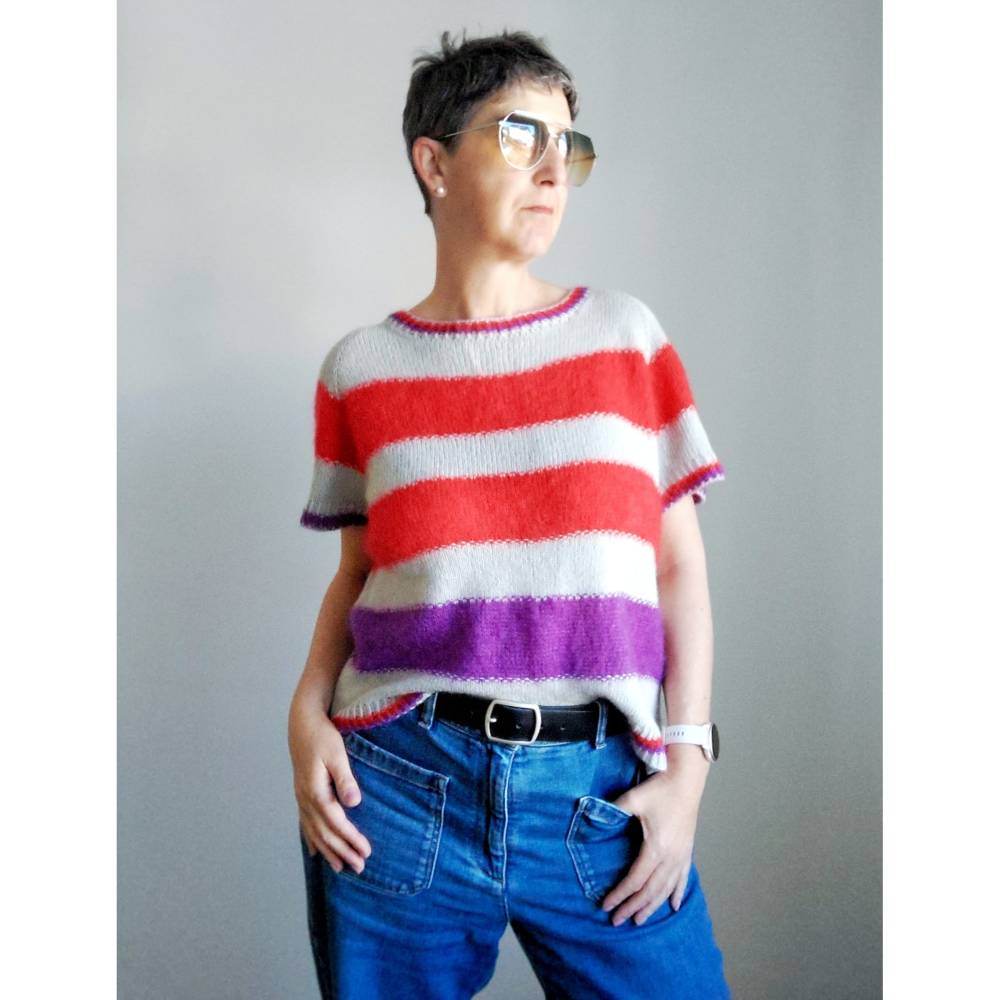 Malika Shirt und/oder Sweater als RVO stricken Bild 1
