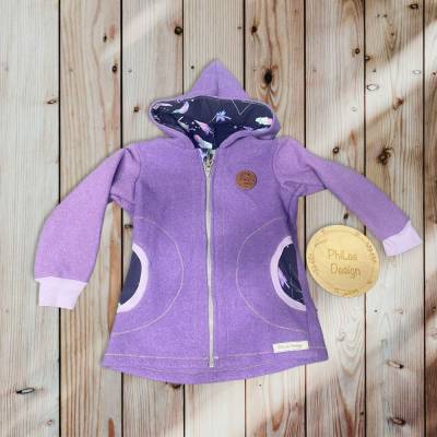 Walkjacke/ Gr. 116/ Flieder 