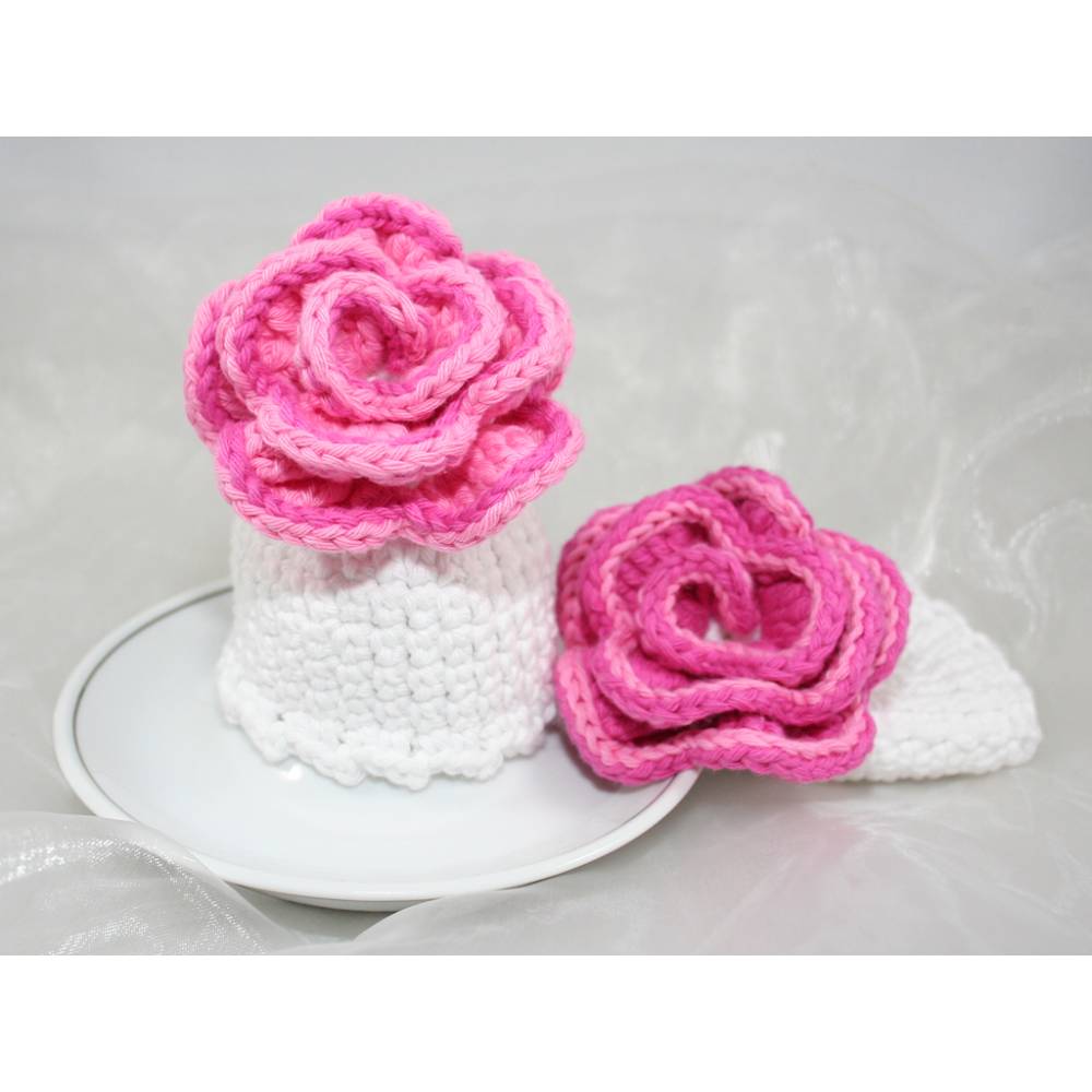 Eierwärmer - Rose - Häkelanleitung Bild 5
