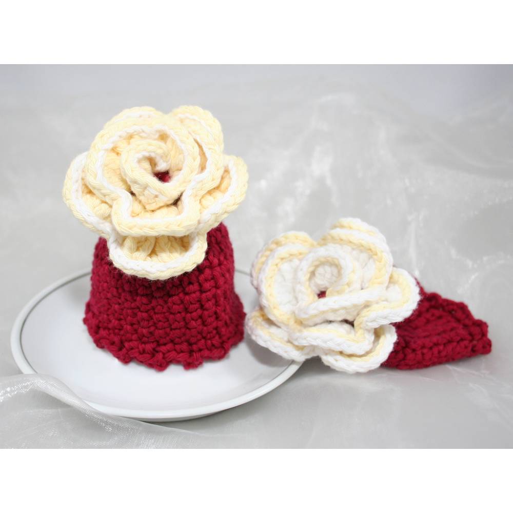 Eierwärmer - Rose - Häkelanleitung Bild 6