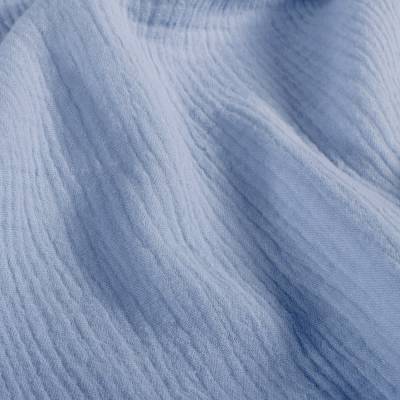 Müsselin Babyblau hellblau blau 100% Baumwolle 50cm x VB