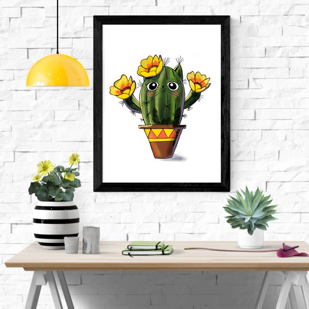 Poster "Katztus" | Handillustrierte Druckvorlage im PDF & PNG Format Bild 3