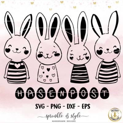 Plotterdatei Ostern, Frohe Ostern, Laserdatei Ostern, Cricut, Osterhase png, Frühling PNG, Clipart Hase svg
