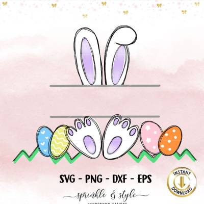 Digistamp Hase Ostern, Clipart Hase, Plotterdatei Ostern, Cricut, Osterhase, PNG Frühling, Digi stamp, Digitale Dat