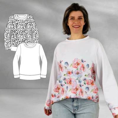 Schnittmuster Damen Sweater Pia | Oversize-Shirt | Pullover