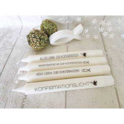 Konfirmation * Kerze * Konfirmationskerze * Gastgeschenk * Dekoration * Personalisierbar