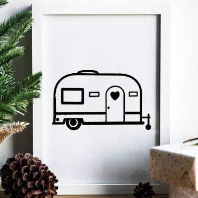 Wohnwagen Plotterdatei SVG DXF