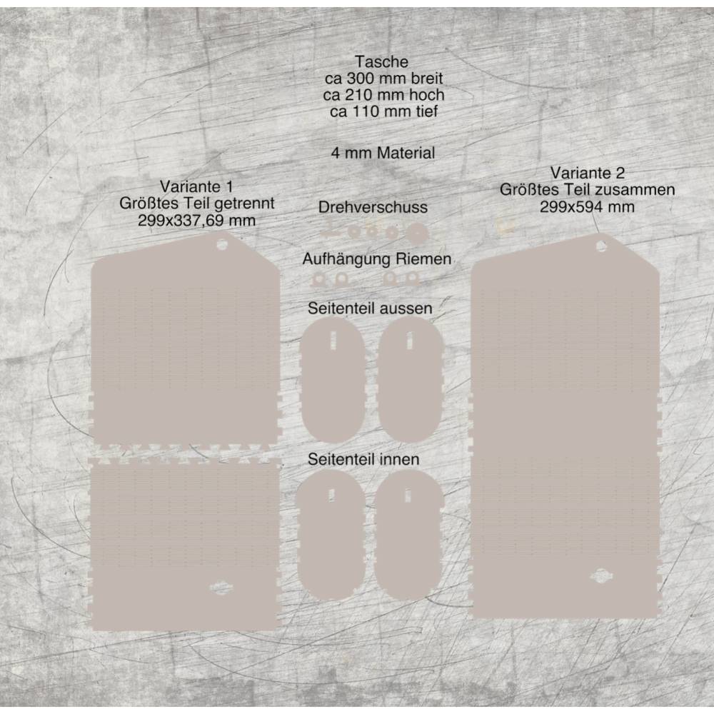 *Teiler 3&4 mm 3 Breiten/4 Höhen* Laserdatei Bild 2