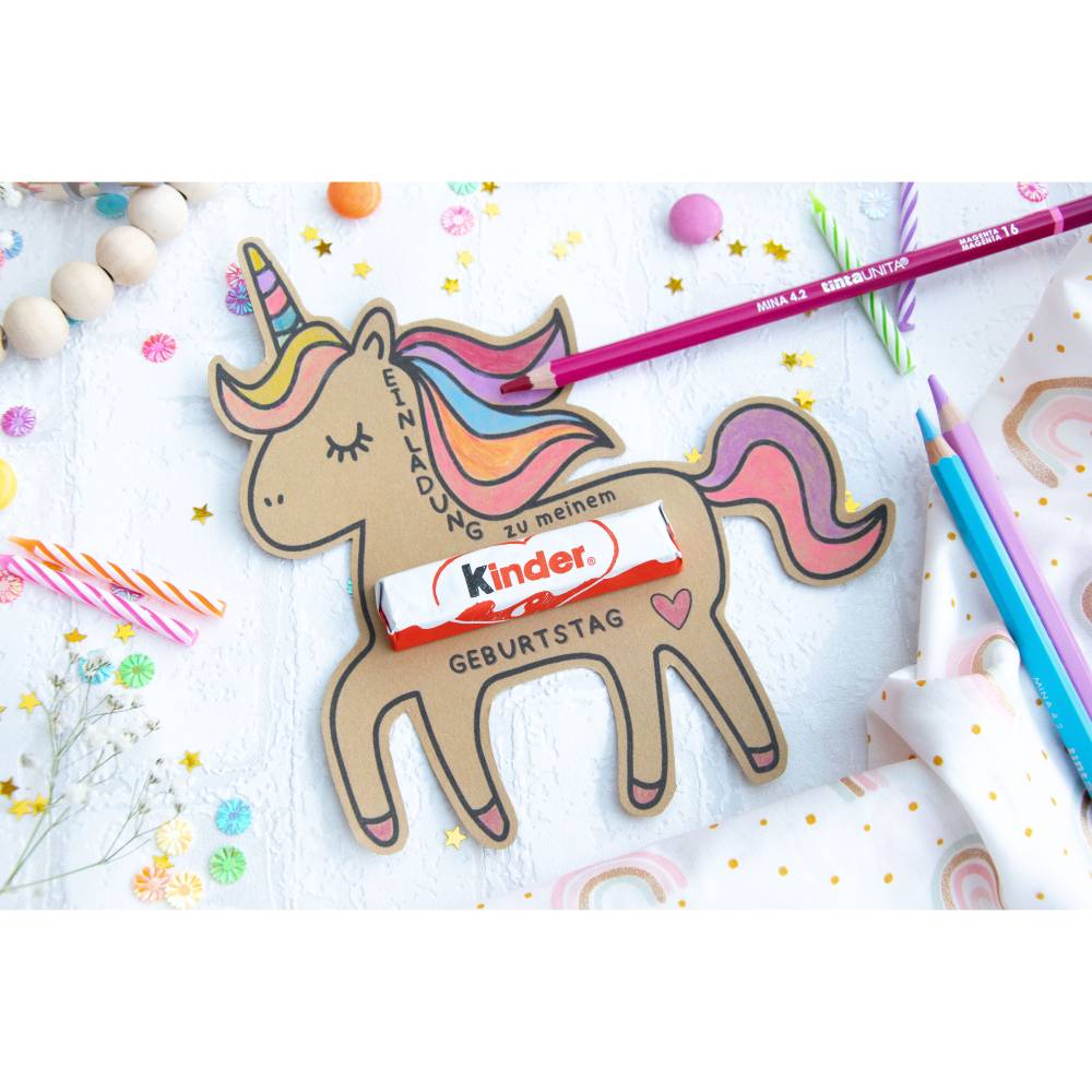 Einladung Geburtstag Kinder, Kindergeburtstag, Geburtstagseinladung, digitale Einladung, Einhorn Einladung Druckvorlage Bild 4